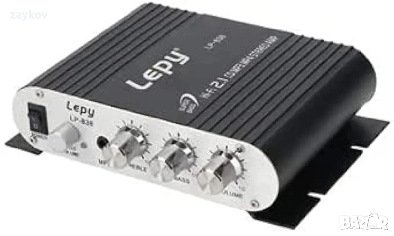 Sunlink Lepy LP-838 Автомобилен усилвател, Hi-Fi 2.1 MP3 радио, аудио стерео, усилвател, снимка 1
