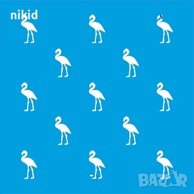 Фламинго малки стенсил шаблон спрей за торта украса сладки Scrapbooking, снимка 1