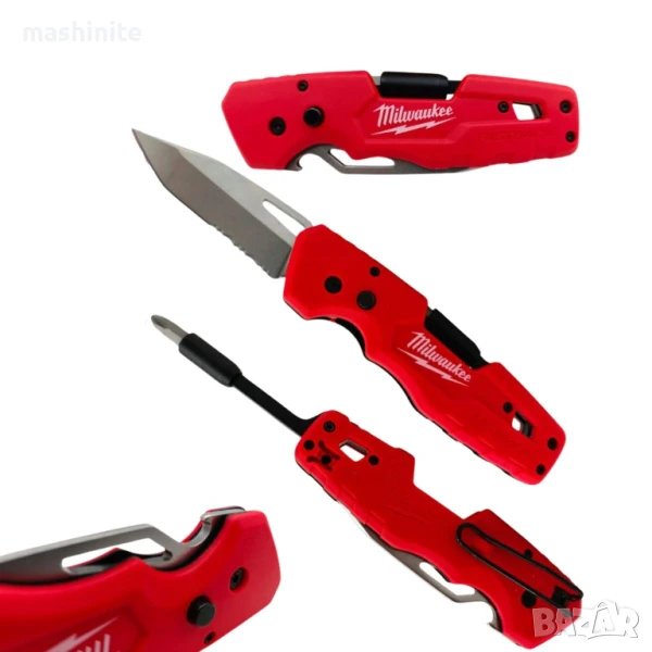 Сгъваем нож Milwaukee джобен комбиниран 5 в 1, Fastback, снимка 1