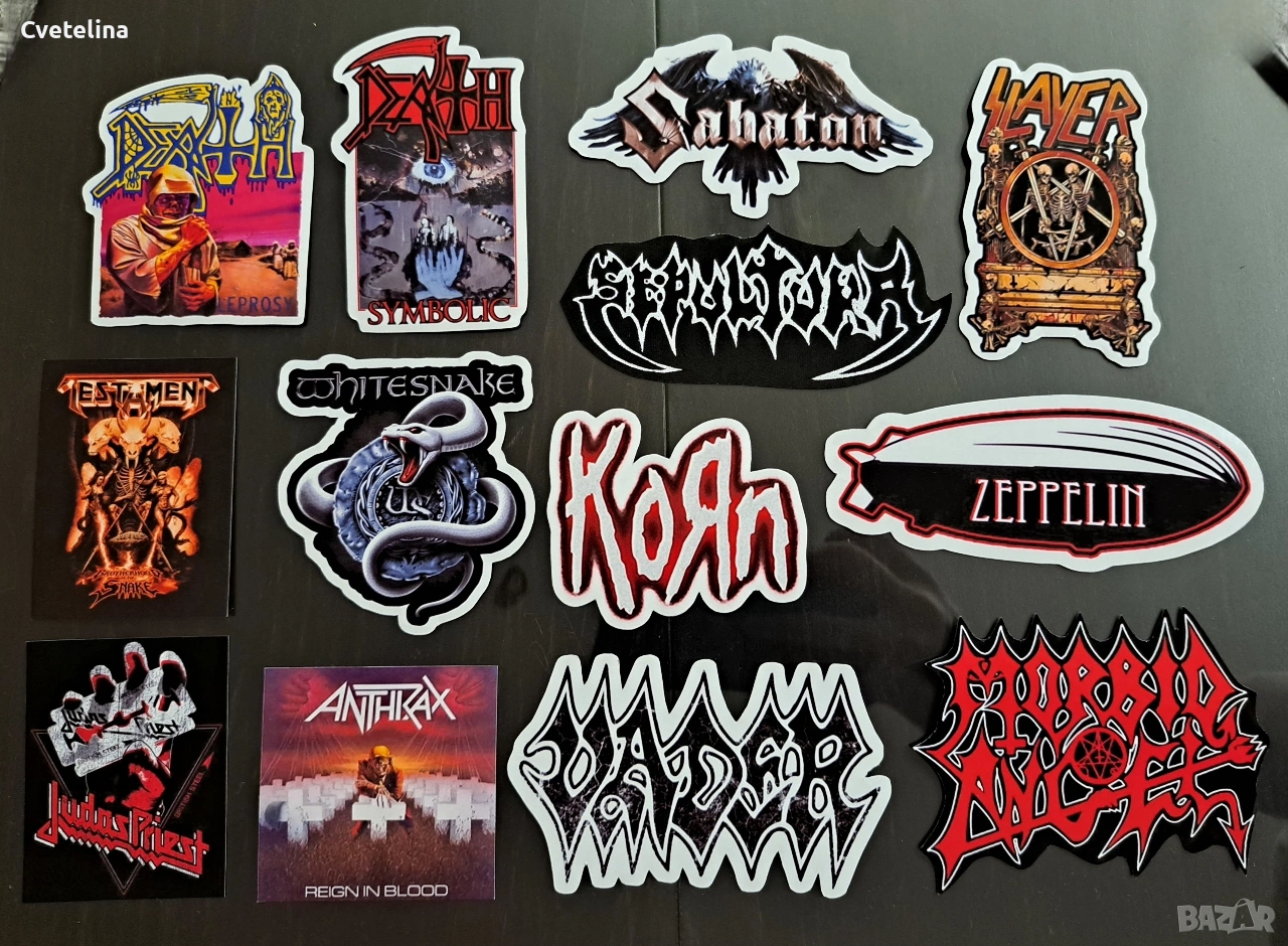 Персонализирани стикери - метъл и рок , снимка 1