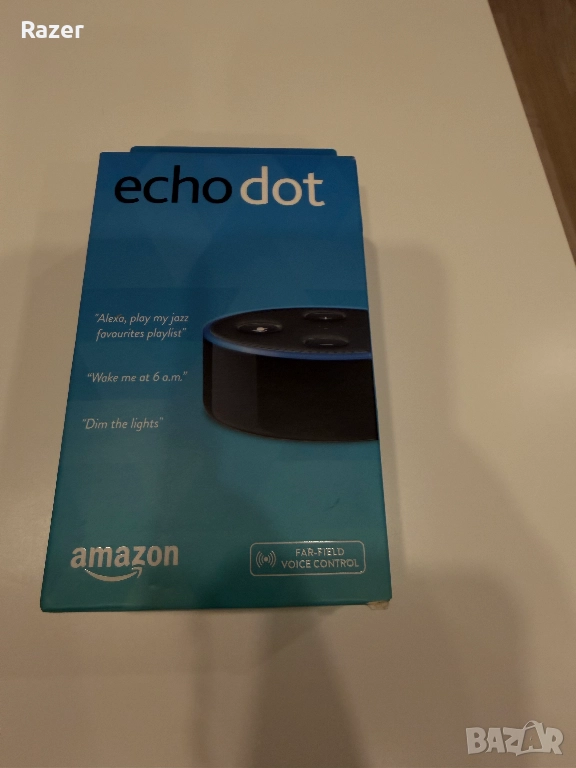 Преносима смарт тонколона Amazon Echo Dot 2, гласов асистент!, снимка 1