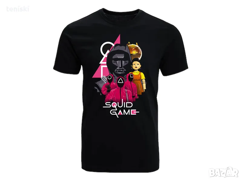  Тениски от сериала Squid Game Игра на калмари 8 модела Мъжки и детски, снимка 1