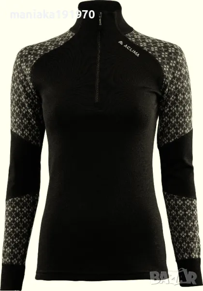 Aclima Women's DesignWool Glitre Mockneck Alm (М) дамска термо блуза мерино 100% Merino Wo, снимка 1