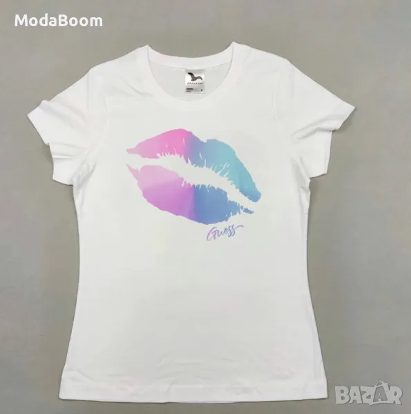 Guess свежа памучна тениска , снимка 1
