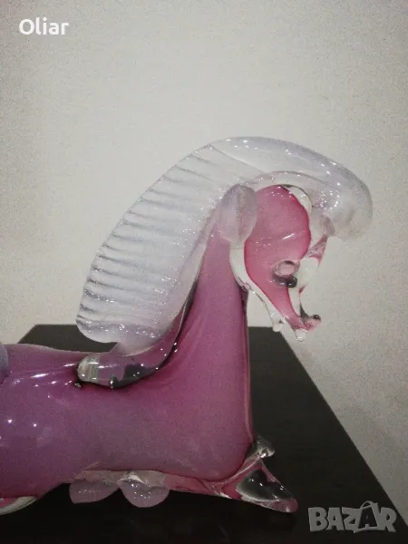 Арт фигурка от стъкло на кон,, снимка 1