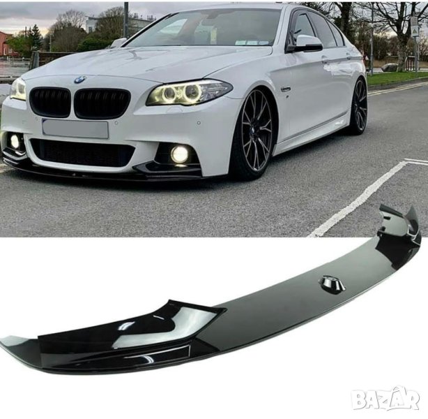 Лип спойлер за BMW F10 5 Series M Sport 11-16 добавка броня, снимка 1