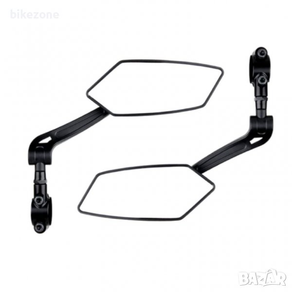 Комплект Ляво И Дясно Странично Огледало За Велосипед С Широк Образ И Здрава Стойка, снимка 1