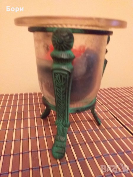 Италиански меден свещник, снимка 1