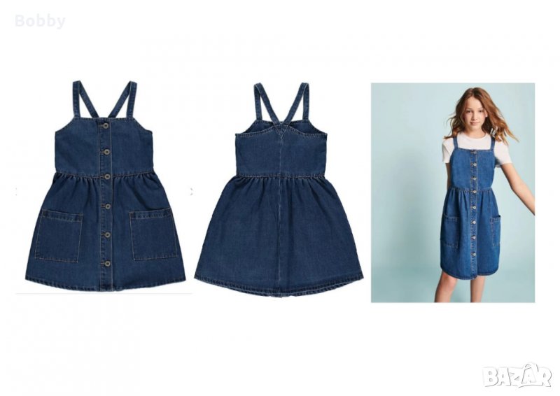 НОВ дънков сукман GEORGE, 8-9 години, снимка 1