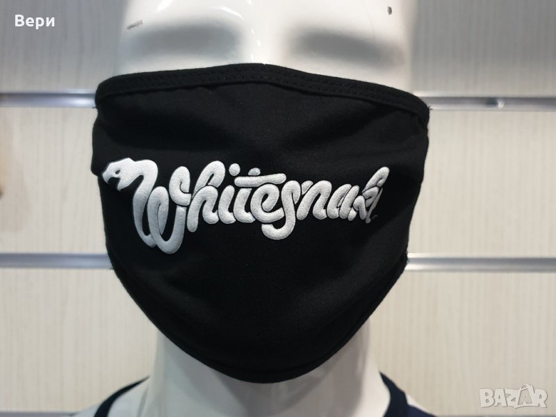 Маска за многократна употреба WHITESNAKE, трипластова, снимка 1