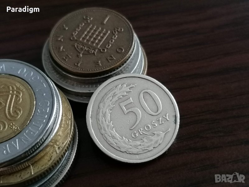 Монета - Полша - 50 гроша | 1991г., снимка 1