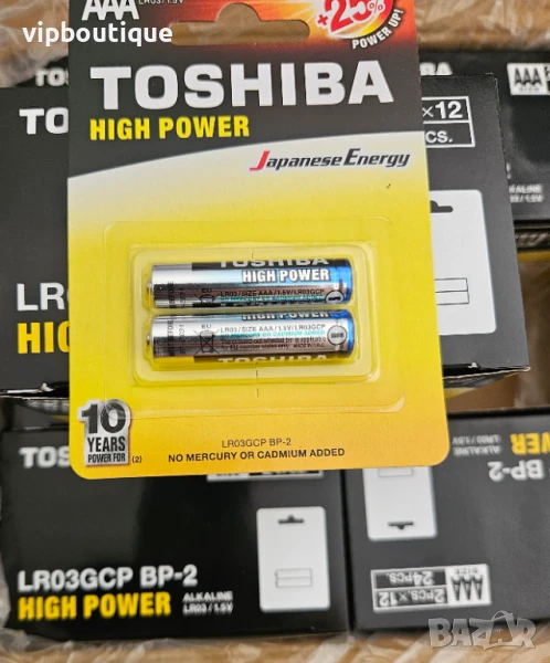 TOSHIBA алкални батерии ААА, снимка 1