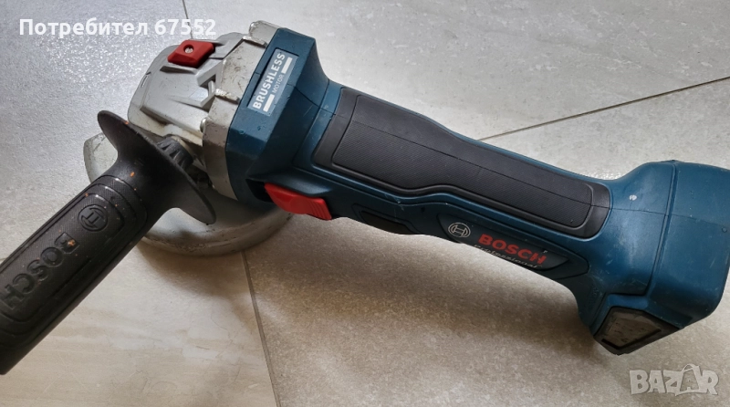 Безчетков флекс Bosch GWS 18V-7, 11000 оборота, 115 диск. Само машина. Цена 180лв. (крайна)., снимка 1