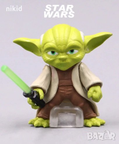 Йода Yoda Star Wars Междузвездни войни фигурка играчка пластмасова, снимка 1
