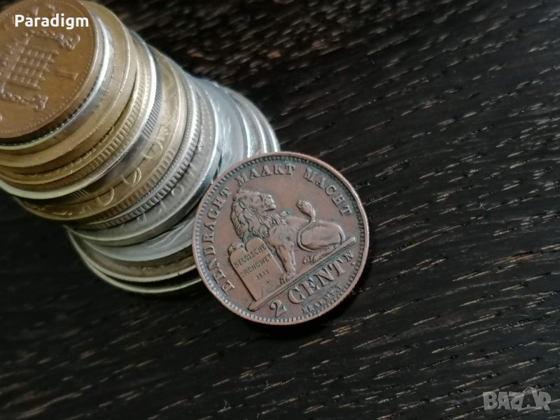 Монета - Белгия - 2 цента | 1911г., снимка 1