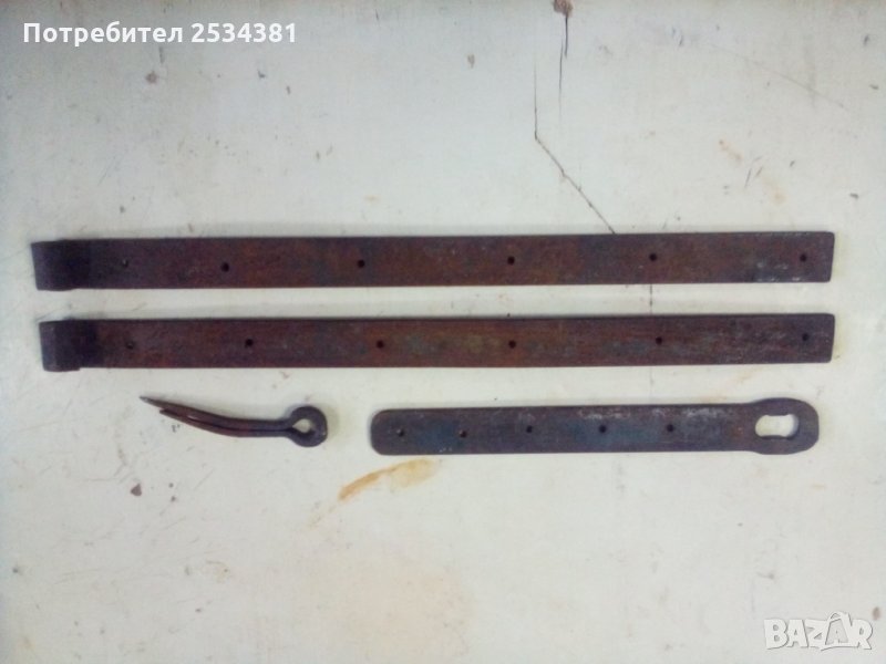 Старинен комплект за порта, врата, снимка 1
