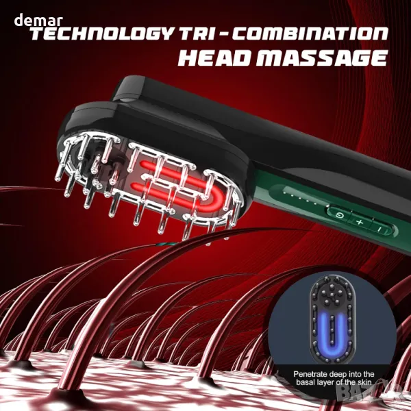 BIOESTHE Мултифункционално устройство,Гребен за растеж на косата,масаж, снимка 1