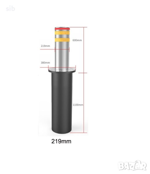 Електрохидравличен болард, Хидравличен антитерористичен болард, потъващи прегради, снимка 1