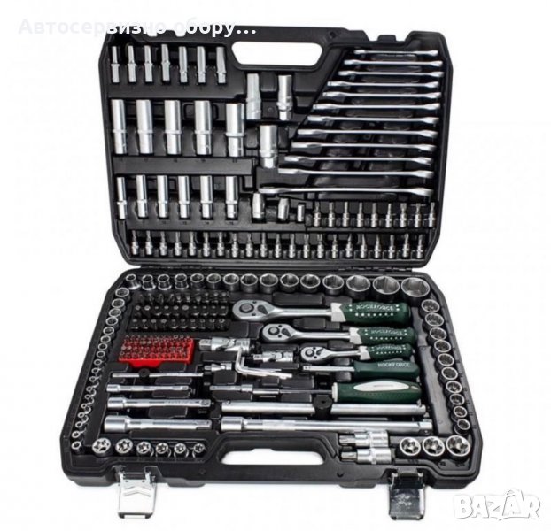 ROCK FORCE premium 216 части. 1/4 + 3/8 + 1/2 + звездогаечни ключове , снимка 1