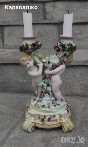 Порцеланов Свещник, снимка 1