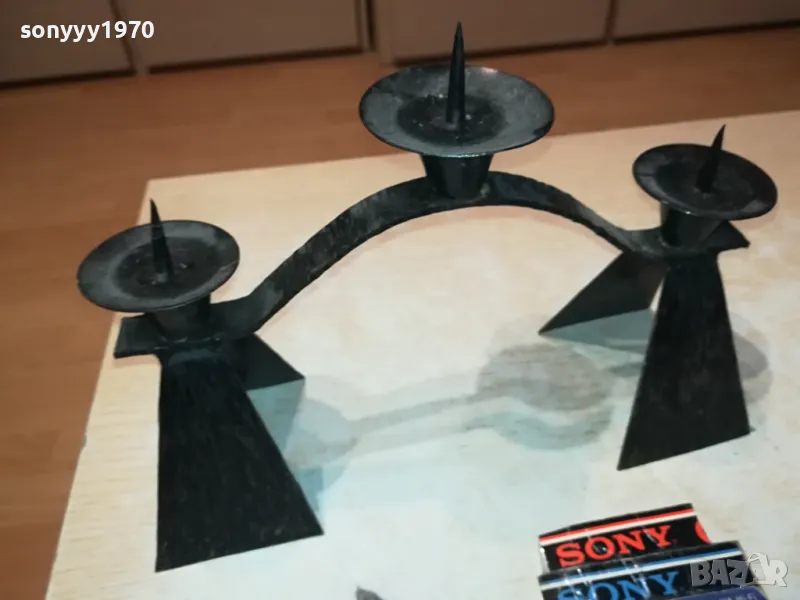 МЕТАЛЕН СВЕЩНИК 28Х20Х10СМ 3103251938, снимка 1