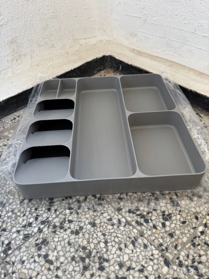 Органайзер за Прибори Joseph Joseph DrawerStore Compact, Сив, Вилици, Лъжици, Ножове!, снимка 1