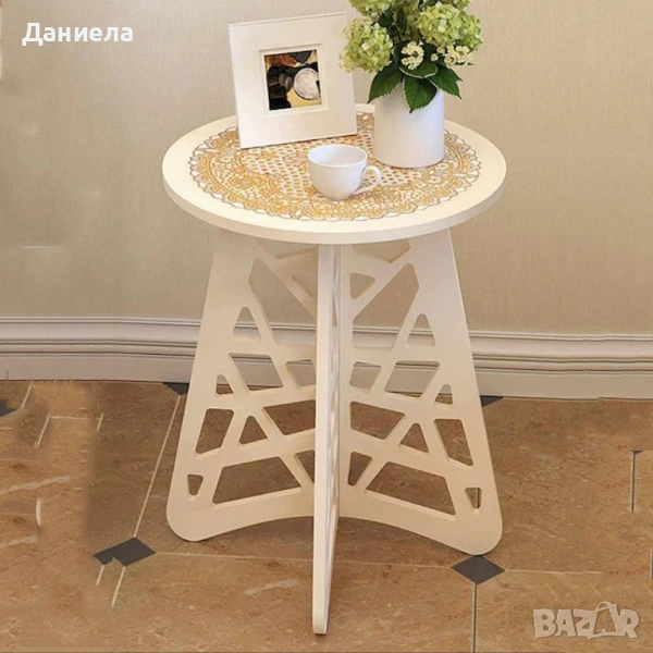 Стилна кръгла масичка , снимка 1