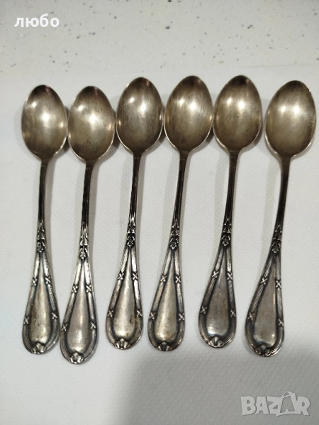 Сребърни Лъжички-Проба Сребро 0,916-/-165 грама , снимка 1