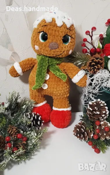 Плетена играчка "Джинджифилово човече", снимка 1