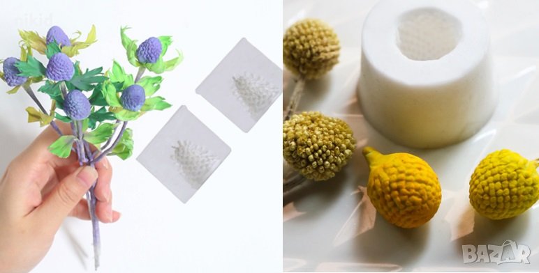 3D Растение Ветрогон силиконов молд форма декор торта сладки фондан и др. украса, снимка 1