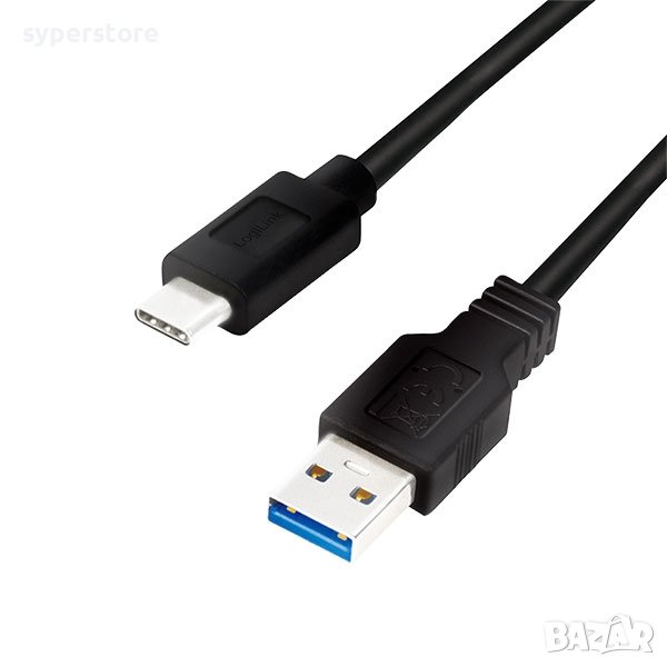 Кабел USB3.2 A-C, M/M, 1.5m, Logilink SS301106, снимка 1