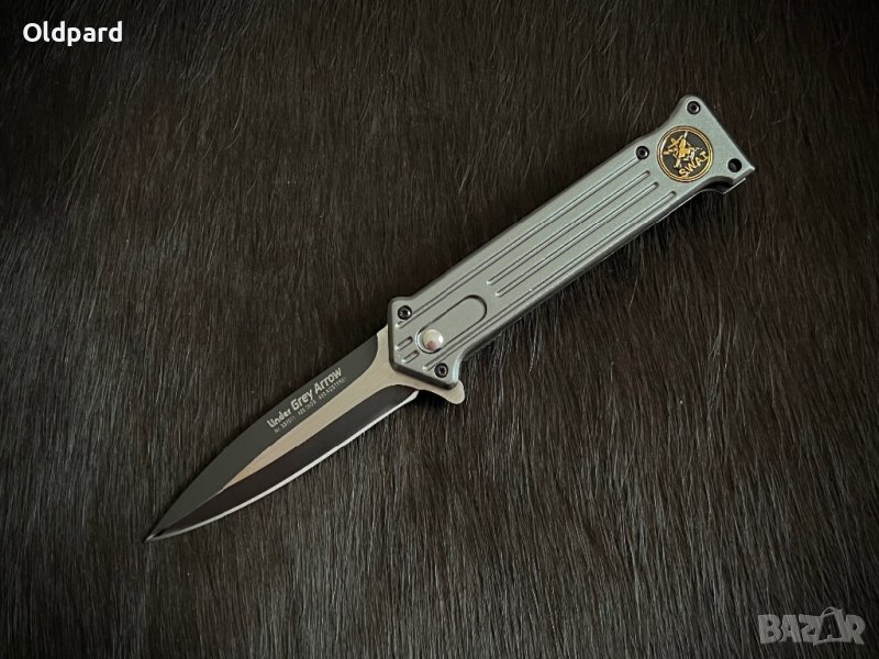 Сгъваем нож (flipper) във военен стил Linder Grey Arrow.  (337011), снимка 1