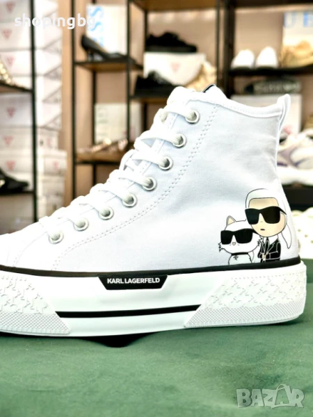 Оригинални дамски кецове Karl Lagerfeld White 38.39  185 лв., снимка 1