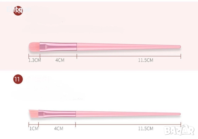 Комплекти с четки за нанасяне на грим от 13 части, снимка 2 - Други - 52795253