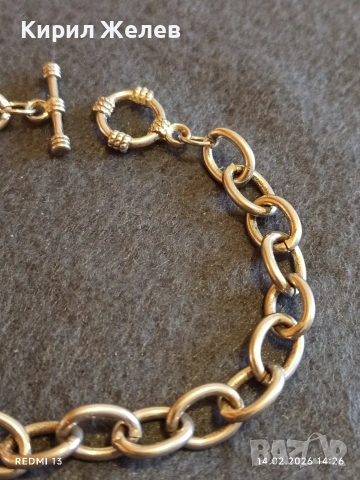 Класически модел гривна от неръждаема стомана закопчаване тип тогла 40783, снимка 5 - Гривни - 53475530