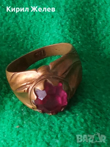 СТАРИНЕН СКЪПОЦЕНЕН МЕДЕН ПРЪСТЕН с ЮВЕЛИРНО ФАСЕТИРАН АМЕТИСТ и ПЕЧАТ 14 РЪЧНА ИЗРАБОТКА 50091, снимка 18 - Антикварни и старинни предмети - 50511156