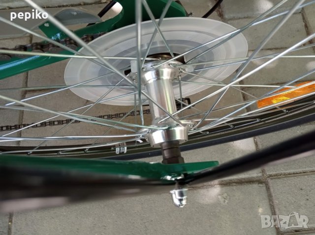 Продавам колела внос от Германия  градски алуминиев велосипед TOURY CITY GREEN 26 цола с кошничка, снимка 18 - Велосипеди - 32781793