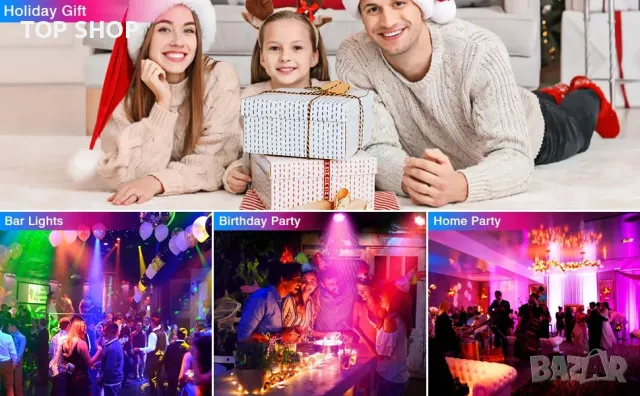 36 LED сценични светлини RGB DJ LED Par Light DMX Controlled Sound Activated Auto Play, снимка 3 - Лед осветление - 48938442