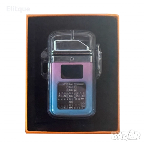 Елегантна прозрачна ветроустойчива запалка с LED светлинки, снимка 5 - Други стоки за дома - 52902802