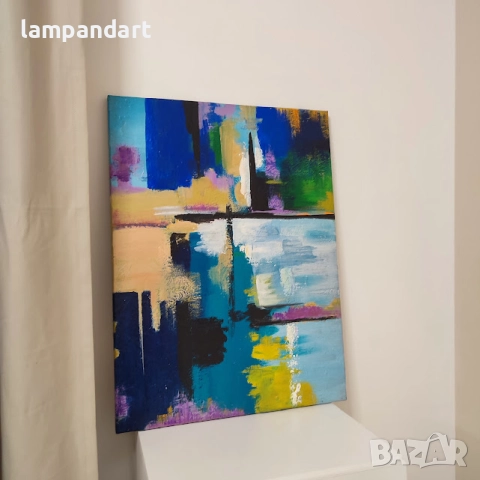 Абстрактна картина, снимка 2 - Картини - 52587935