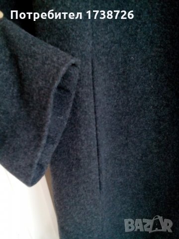 НАМАЛЯВАМ - 55 лв.! Дамско ново палто от качествен вълнен плат с кашмир - L , снимка 2 - Палта, манта - 28083851