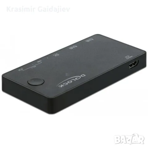 DeLOCK HDMI / USB-C™ KVM Switch 4K 60 Hz с USB 2.0 KVM суич, снимка 2 - Суичове - 48062653