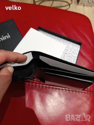 мъжки кожен портфейл baldinini, снимка 4 - Портфейли, портмонета - 52202768