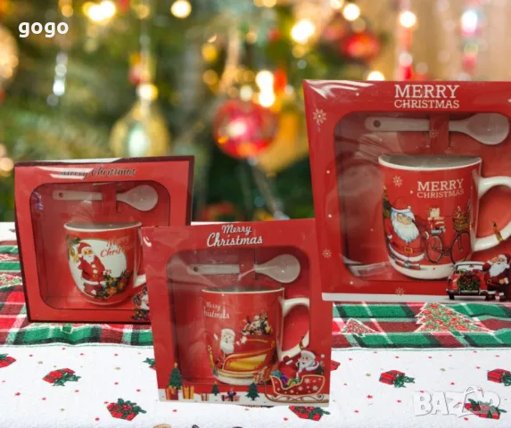 Коледни порцеланови комплекти, снимка 6 - Чаши - 47839132