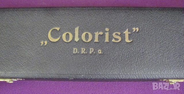 30-те Арт Деко К-т D.R.P "Colorist" за рисуване Германия, снимка 11 - Други ценни предмети - 44028632