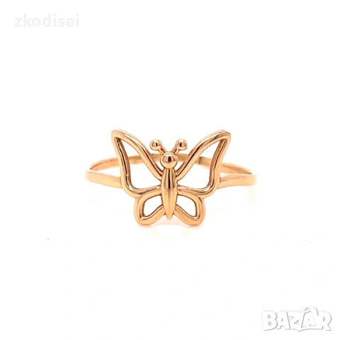 Златен дамски пръстен 1,42гр. размер:60 14кр. проба:585 модел:36736-5