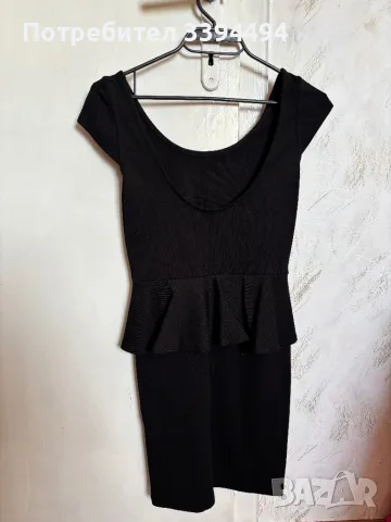 Къса черна рокля