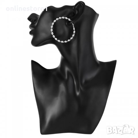 Сребърни Обеци Халки Касиопея BH343 , снимка 5 - Обеци - 32814630