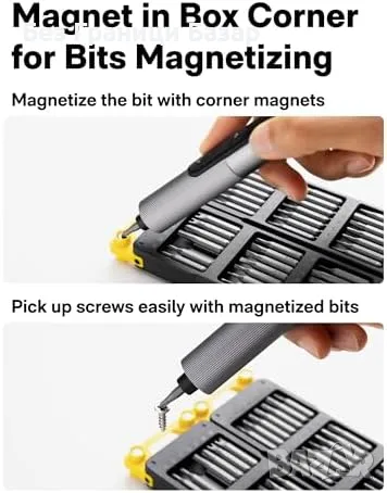 Нова 56 в 1 електрическа отвертка – прецизна, 3 режима за електроника, снимка 6 - Отвертки - 49876786