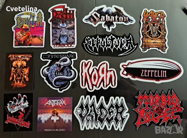 Персонализирани стикери - метъл и рок 